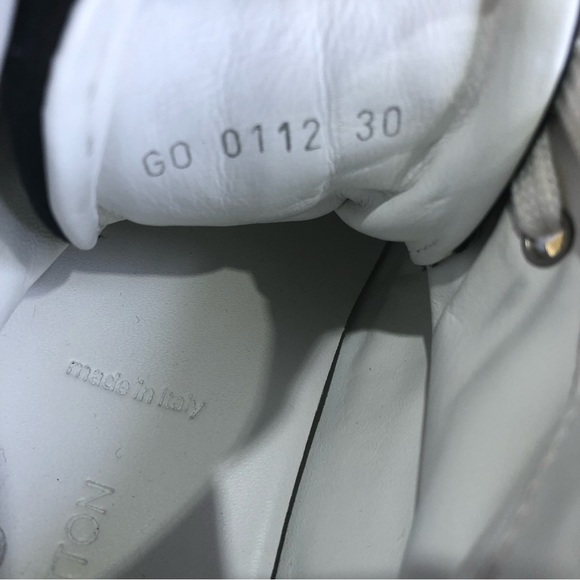 Louis Vuitton Paris Fastball Navy High Top Leather Sneakers EUR 30/US 13 Big Kid - Picture 7 of 13